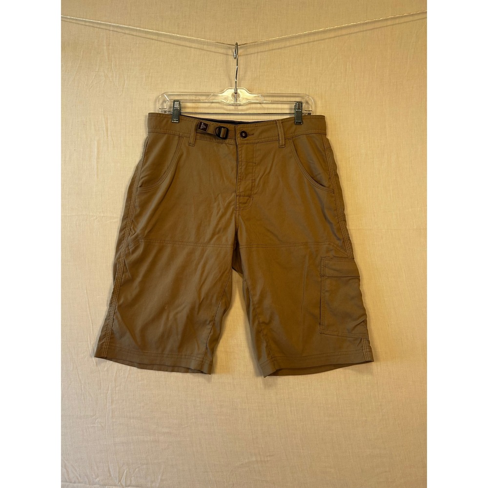 Prana Breathe Zion Mens 30 Khaki Tan Hiking Climbing Cargo Shorts RN124977